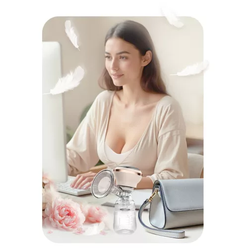 Pompă electrică de sân, 3 faze, 180 ml, fără BPA, încărcare USB-C - Nukido NK-960