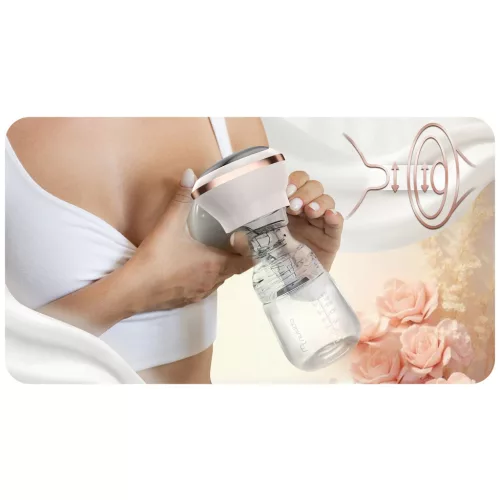 Pompă electrică de sân, 3 faze, 180 ml, fără BPA, încărcare USB-C - Nukido NK-960