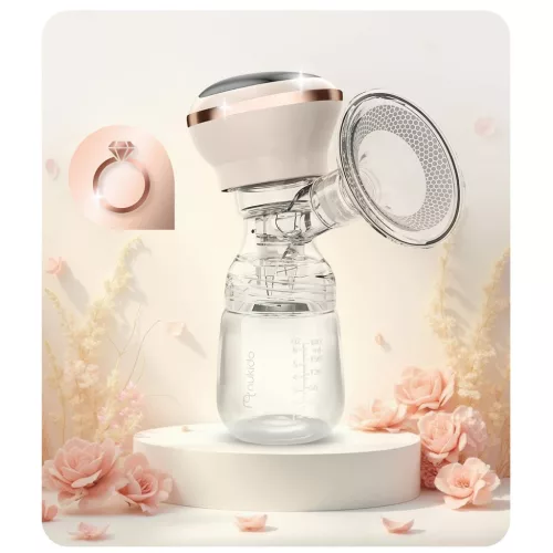 Pompă electrică de sân, 3 faze, 180 ml, fără BPA, încărcare USB-C - Nukido NK-960