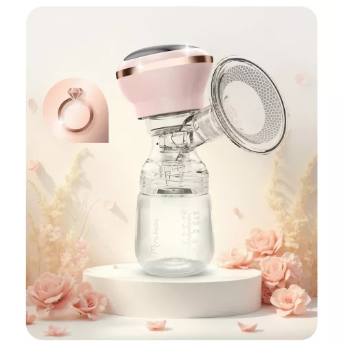 Pompă electrică de sân, 3 faze, 180 ml, fără BPA, încărcare USB-C - Nukido NK-960