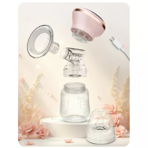 Pompă electrică de sân, 3 faze, 180 ml, fără BPA, încărcare USB-C - Nukido NK-960