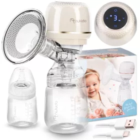   Pompă electrică de sân, 3 faze, 180 ml, fără BPA, încărcare USB-C - Nukido NK-961