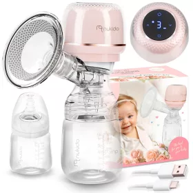   Pompă electrică de sân, 3 faze, 180 ml, fără BPA, încărcare USB-C - Nukido NK-961
