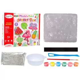   Kit de pictură DIY Magneți din ipsos cu pepene verde și flamingo festivi