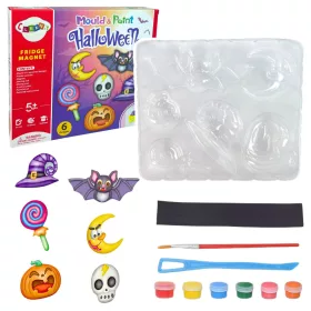Magneți de Halloween DIY, kit de dovleac din ipsos turnat
