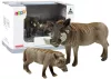 Set de 2 figurine african Warthog cu animale tinere din World Series