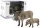 Set de 2 figurine african Warthog cu animale tinere din World Series