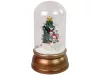 Ornament de Crăciun din sticlă, oameni de zăpadă, ornament de brad de Crăciun auriu