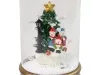 Ornament de Crăciun din sticlă, oameni de zăpadă, ornament de brad de Crăciun auriu