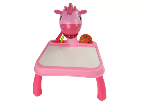 PROIECTOR DE BIROU CU DINOZAURI PENTRU DESEN + ACCESORII CULOARE ROZ