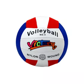 Minge de volei albă, mărimea 5, colorată