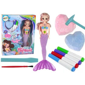 Kit DIY pentru săpat comori mov cu sirenă