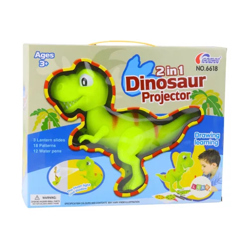 Retroproiector de jucărie pentru copii, dinozaur 18P