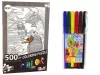 Puzzle-uri de colorat 500 buc Pești Ocean