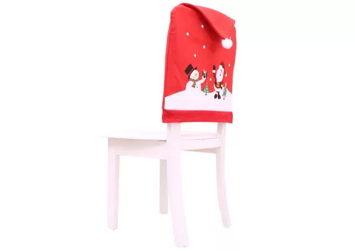 Husă pentru scaun Crăciun roșu 60cm x 48cm 1 buc.