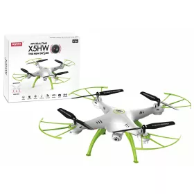 Dronă RC X5HW albă și verde