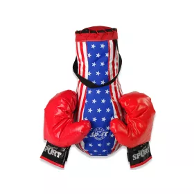   Set sac de box pentru copii, set mega box pentru copii + sac de box cu mănuși 40 cm