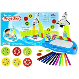   Proiector de pictat avion pentru copii Kit creativ cu tobogan felinar cu 36 de modele