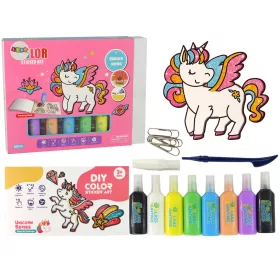   Autocolante DIY pentru ferestre cu sclipici cu unicorn, în 8 culori