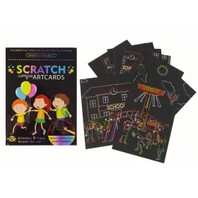 Carte de colorat Scratch pentru copii școlari