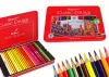 Set de 48 de recipiente metalice pentru creioane de artă