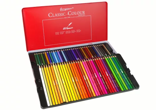 Set de 72 de recipiente metalice pentru creioane de artă