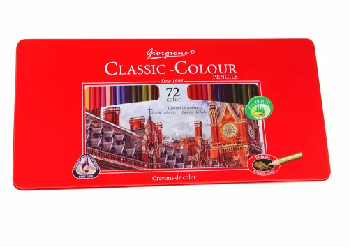 Set de 72 de recipiente metalice pentru creioane de artă