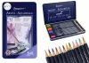 Set de 12 recipiente metalice pentru creioane acuarelă