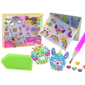   Autocolante DIY cu diamante, set de diferite modele, autocolante colorate