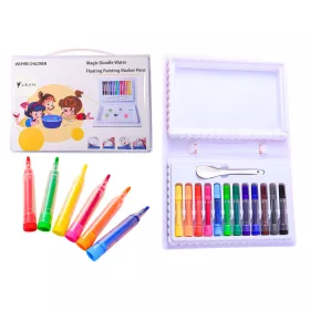 Set markere colorate cu apă, valiză, 12 bucăți