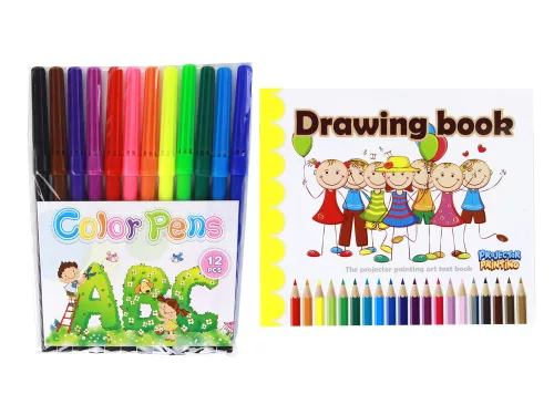 Markere proiectoare pentru desen de unicorn roz