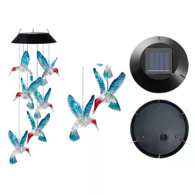 Lumină colorată LED pentru păsări colibri solare