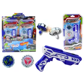 Set lansator de arme cu 2 plăci metalice cu lumini albastre