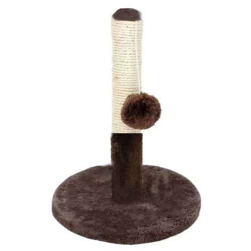 Zgâriator pentru pisici, turn, maro închis, 40 cm x 30 cm