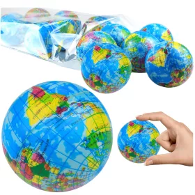   Minge antistres pentru frământare, glob de exerciții Earth, 6 cm