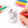 Ouă de Paște din polistiren pentru markere de pictat, markere pentru cocoși, 6 buc.