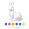Set de pictură cu pensulă pentru decorațiuni din polistiren cu iepurași