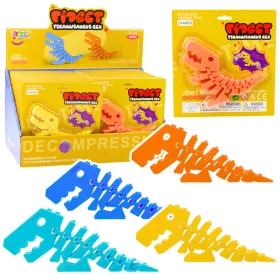   Puzzle cu dinozauri, Fidget, puzzle 3D, flexibil și pliabil, mix