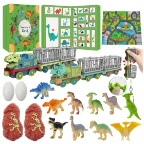   Calendar de Advent pentru copii, figurine cu dinozauri, accesorii