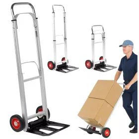   Cărucior de transport pliabil din aluminiu pentru depozit, 90 kg