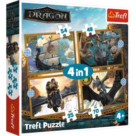 Joc 4 în 1 - Dragon Days - Trefl 34678