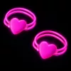 Brățări cu două inimioare, stick fluorescent, neon strălucitor