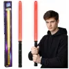 Sabie laser LED cu sunete, mâner metalic, 75 cm