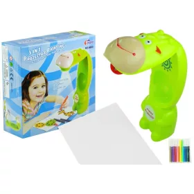 Proiector de desen cu vacă, 3 markere disc verzi, 3 în 1